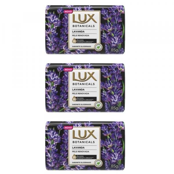 Lux Botanicals Lavanda Sabonete Glicerina 85g (Kit C/03)
