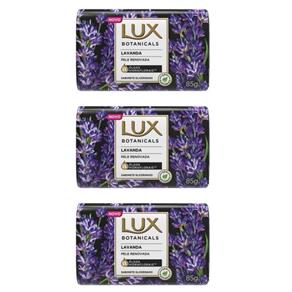 Lux Botanicals Lavanda Sabonete Glicerina 85g - Kit com 03