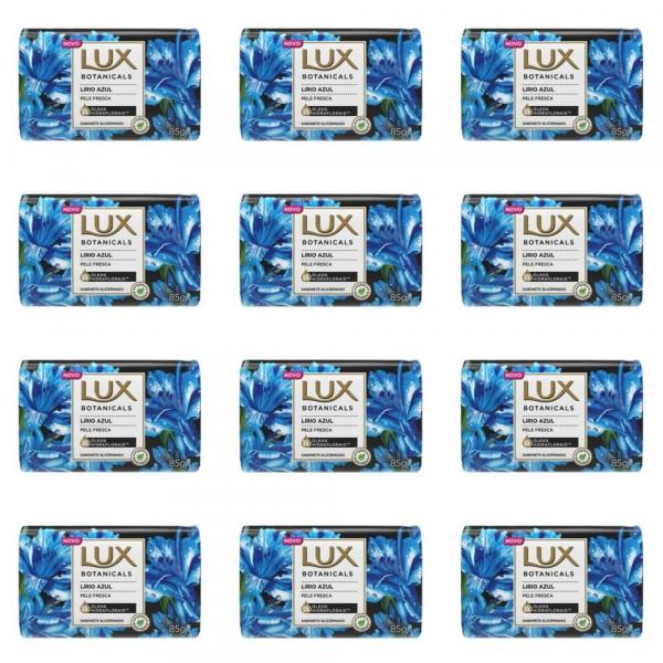 Lux Botanicals Lírio Azul Sabonete Glicerina 85g (Kit C/12)