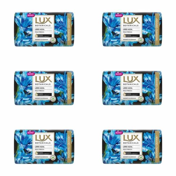 Lux Botanicals Lírio Azul Sabonete Líquido Glicerina 125g (kit C/06)