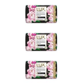 Lux Botanicals Rosas Francesas Sabonete Glicerina 125g - Kit com 03