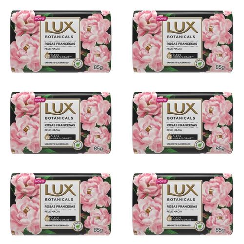 Lux Botanicals Rosas Francesas Sabonete Glicerina 85g (kit C/06)