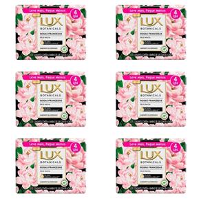 Lux Botanicals Rosas Francesas Sabonete Líquido 4x85g - Kit com 06