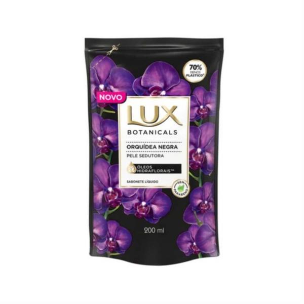 Lux Orquídea Negra Sabonete Líquido Suave Refil 200ml