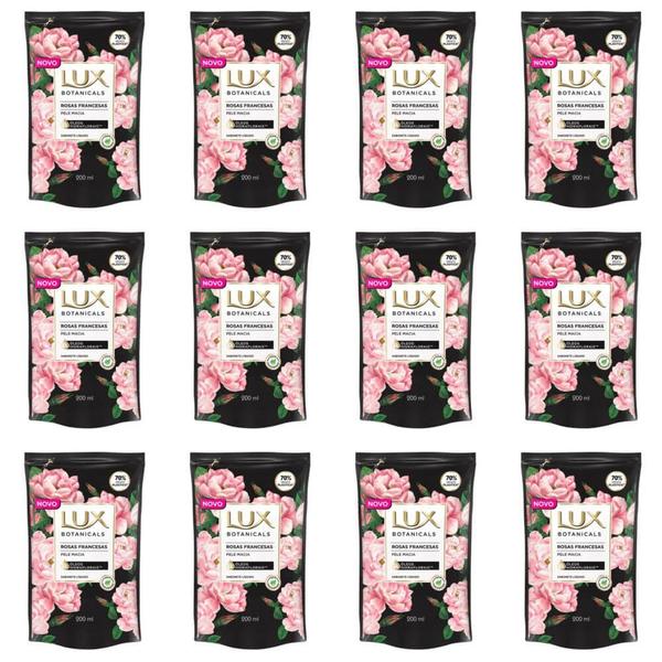 Lux Rosas Francesas Sabonete Líquido Refil 200ml (Kit C/12)