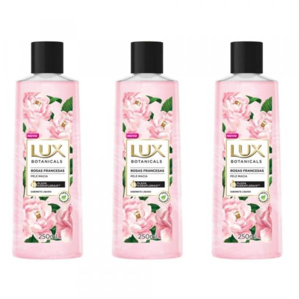 Lux Rosas Francesas Sabonete Líquido Suave 250ml (Kit C/03)