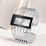 Luxury Fashion Unique Design Square Dial Ladies Alloy Bracelet Quartz Watch