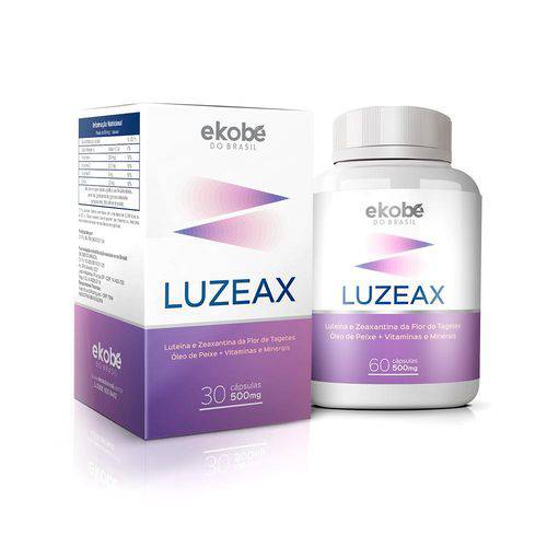 Luzeax Ekobé Suplemento Preteção dos Olhos 30 Cápsulas