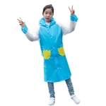 LY605 Pure-cor Space Bag Raincoat Conjoined Raincoat EVA Caminhadas Poncho