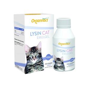 Lysin Cat Emulgel 100ml Organnact Suplemento Gatos