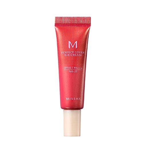 M Perfect Cover BB Cream 10ml Missha - Base Facial 27 - Honey Beige