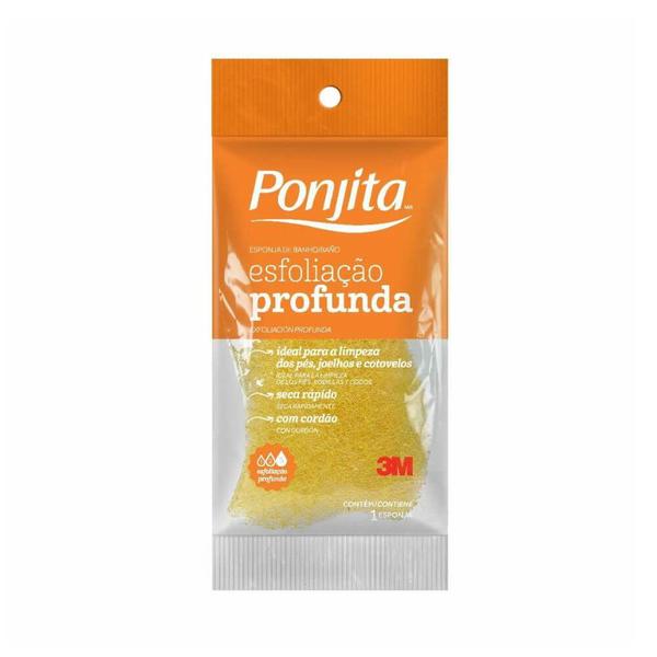 3m Ponjita Esponja P/ Banho EsfoliaÇÃO Profunda