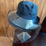 M¨¢scara Protetora Hat Cara capa Capa respir¨¢vel Dustproof Transparente