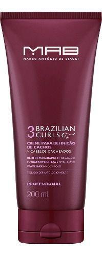 Mab Creme Finalizador Brazilian Curls 200 Ml