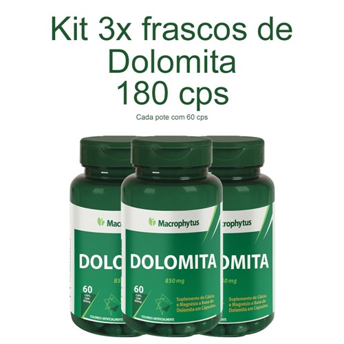 Mac-Cp Dolomita - Kit com 3 - 180Cps - Dist Viva Melhor
