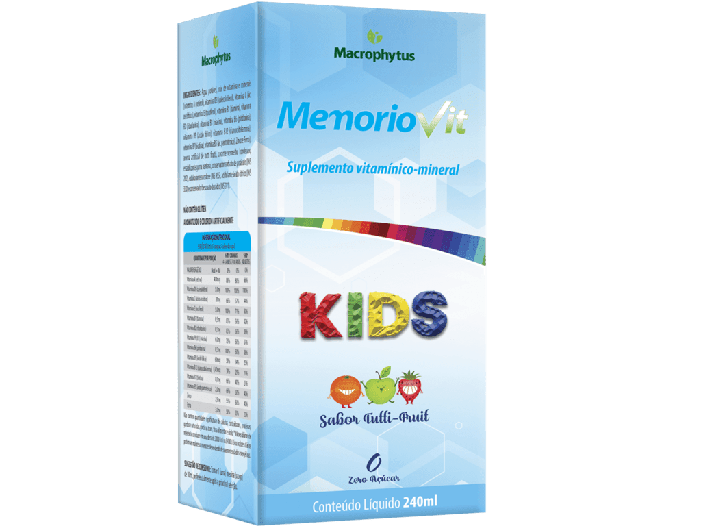 Mac-Cp Memoriovit Kids 240Ml - Dist Viva Melhor