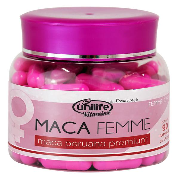 Maca Femme - Maca Premium (560mg) 90 Cápsulas - Unilife