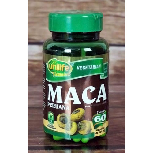 Maca Peruana com Vitamina C e Zinco 60 Cápsulas 550 Mg Unilife