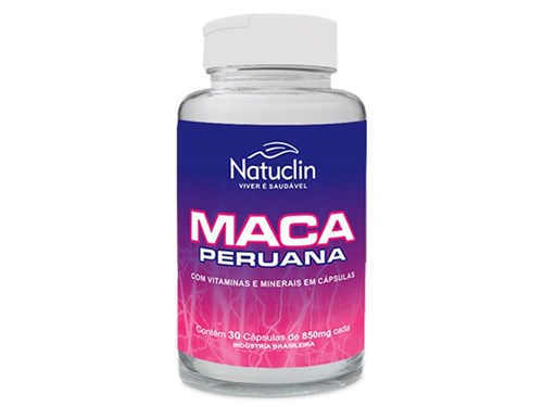 Maca Peruana com Vitaminas e Minerais Natuclin - 30 Cápsulas 850mg 4