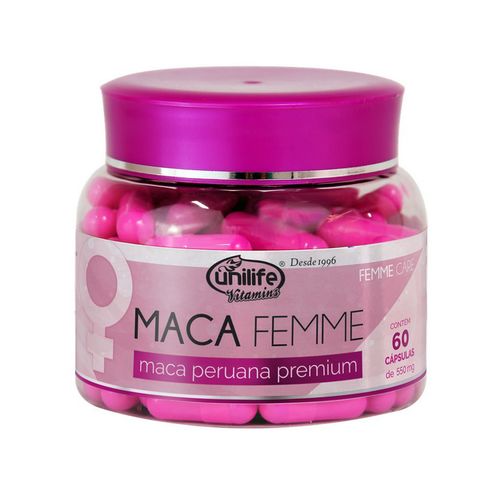 Maca Peruana Premium Femme Unilife 60 Cápsulas