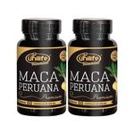 Maca Peruana Premium Pura 60 Cápsulas 550mg Unilife Kit 2 Unidades