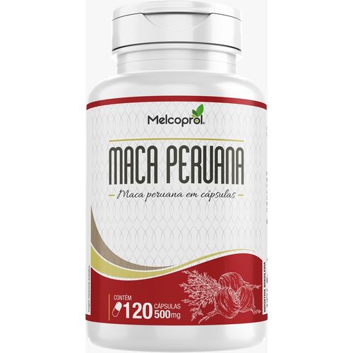 Maca Peruana Pura 120 Capsulas de 500 Mg Pura Máximo 4 ao Dia Melcoprol