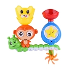 Macaco dos desenhos animados do bebê clássico Duche Banheira Sprinkle Banheiro Piscina de banho Duche Educacional Kid Toy cor aleatória
