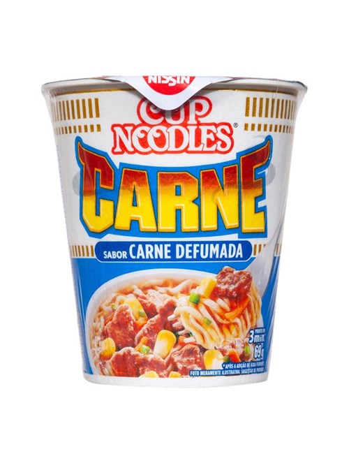 Macarrão Nissin Cup Noodles Carne Defumada 69g