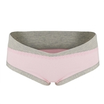 Macia respirável de algodão Gravidez Maternidade Underwear cintura baixa Mulheres Briefs Calcinhas (rosa M)