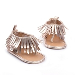Macia Sole Fringe infantil Sandals Summer Girls Bebés Meninas Tassel Sandals PU de couro