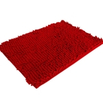 Macio Shaggy antiderrapante absorvente Bath Mat Casa de banho Duche Tapetes Red Carpet