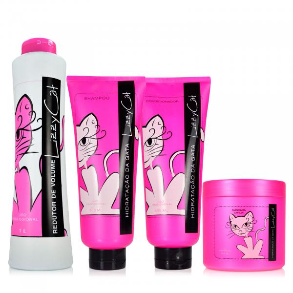 Madarrô Cosmetic Redutor de Volume e Kit Hidratação da Gata Lizzy Cat - Madarrô Cosmetic
