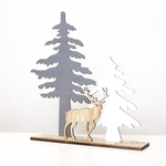 Madeira Forma Elk enfeites de Natal Decoração Início Splice Xmas