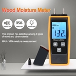 Madeira Professional umidade medidor de umidade Tester Digital 0% ~ 80% dois pinos grande display LCD com Back Light Temperatura RZ660