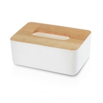 Madeira Tissue Box + Plastic guardanapo Modern Caso Home Kitchen tecido titular Facial