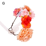 Mãe Crianças Artificial Rosa Flores Headband Guirlanda Floral Acessório Do Cabelo