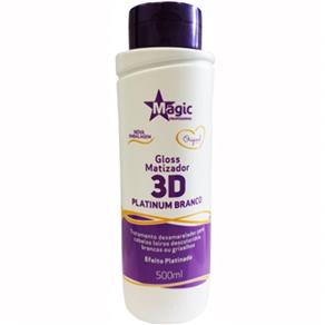 Magic Color Gloss Matizador 3D - Blond Black - 500ml - Platinum Branco - 500ml