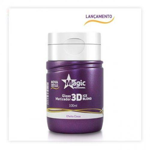 Magic Color Gloss Matizador 3D Ice Blond Efeito Cinza 100 Ml