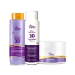Magic Color - Kit 3D Shampoo + Matizador Platinum Branco Efeito Platinado + Noblesse K