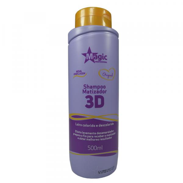 Magic Color Platinum Blond Shampoo Matizador 3D - 500ml