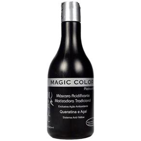 Magic Color Professional Platinium Blond - Máscara Desamareladora Matizadora - 250 Ml