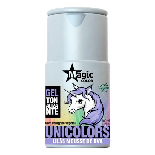 Magic Color Unicolors Gel Tonalizante Lilás Mousse de Uva 100ml