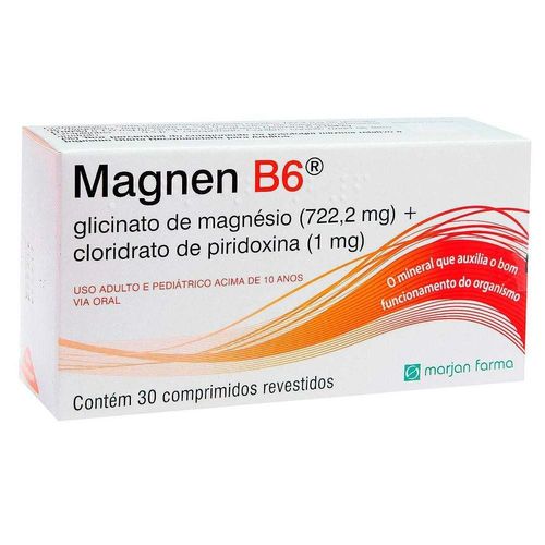 Magnem B6 Marjan 30 Comprimidos Revestidos