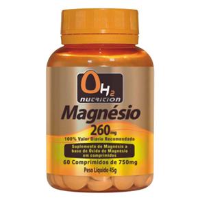 Magnésio 260mg Oh2 Nutrition - 60 Comprimidos