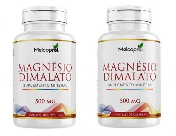 2 Magnésio Dimalato 100 Caps 500mg (200 Caps ) Melcoprol