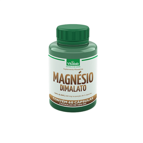 Magnésio Dimalato 60 Cápsulas - Vitalab