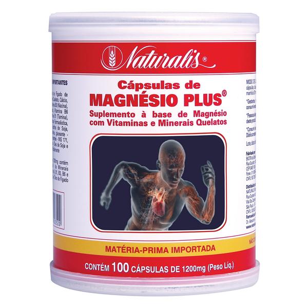 Magnésio Plus (1200mg) 100 Cápsulas - Naturalis