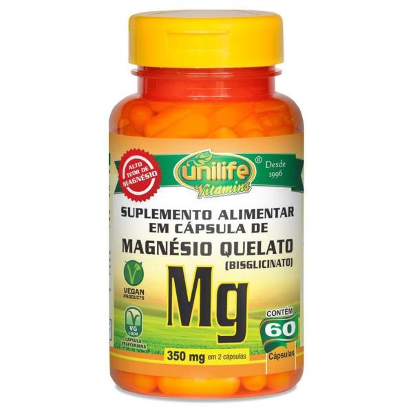 Magnésio Quelato 700mg 60 Cápsulas - Unilife