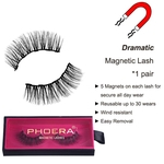 Magnéticos cílios postiços 5 Magnet reutilizável cílios falsos / Eyeliner