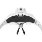 Magnifier Óculos para a pestana Extensão Loupe Headband Luz Com 2 LED Professional Lupas para cílios falsos